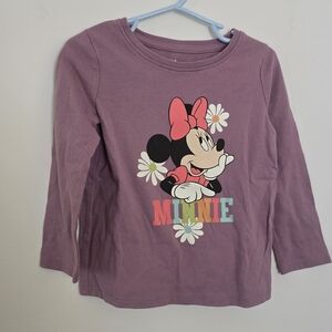 Disney Minnie Mouse Lavender Long Sleeve Shirt